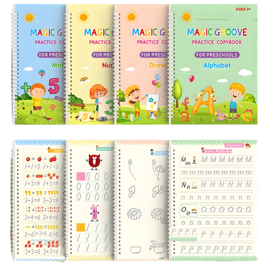 Grooved Magic Books with Disappearing Ink - Aged 3+