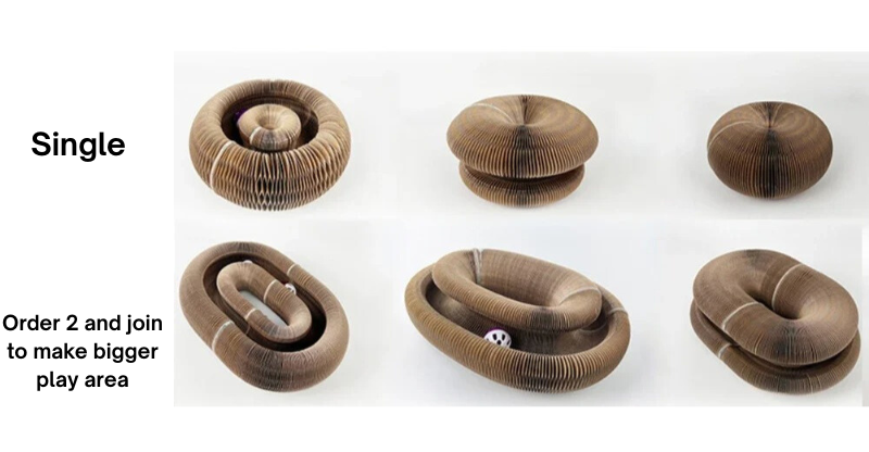 2-in-1 Cat Interactive Toy & Scratcher