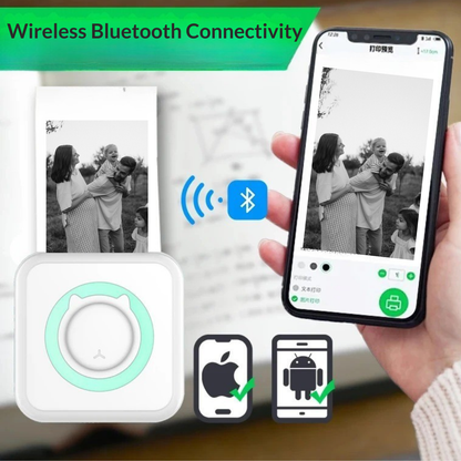 Pocket Portable Mini Thermal Printer Wireless Photo Label Memo