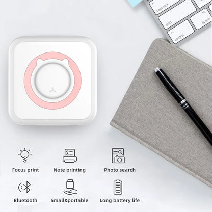 Pocket Portable Mini Thermal Printer Wireless Photo Label Memo